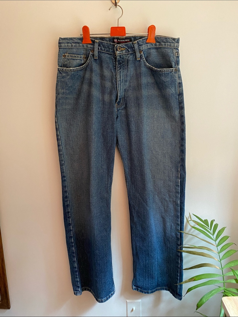 Polo Jeans Co. Blue Jeans. Straight Fit 33x30. 100% Cotton